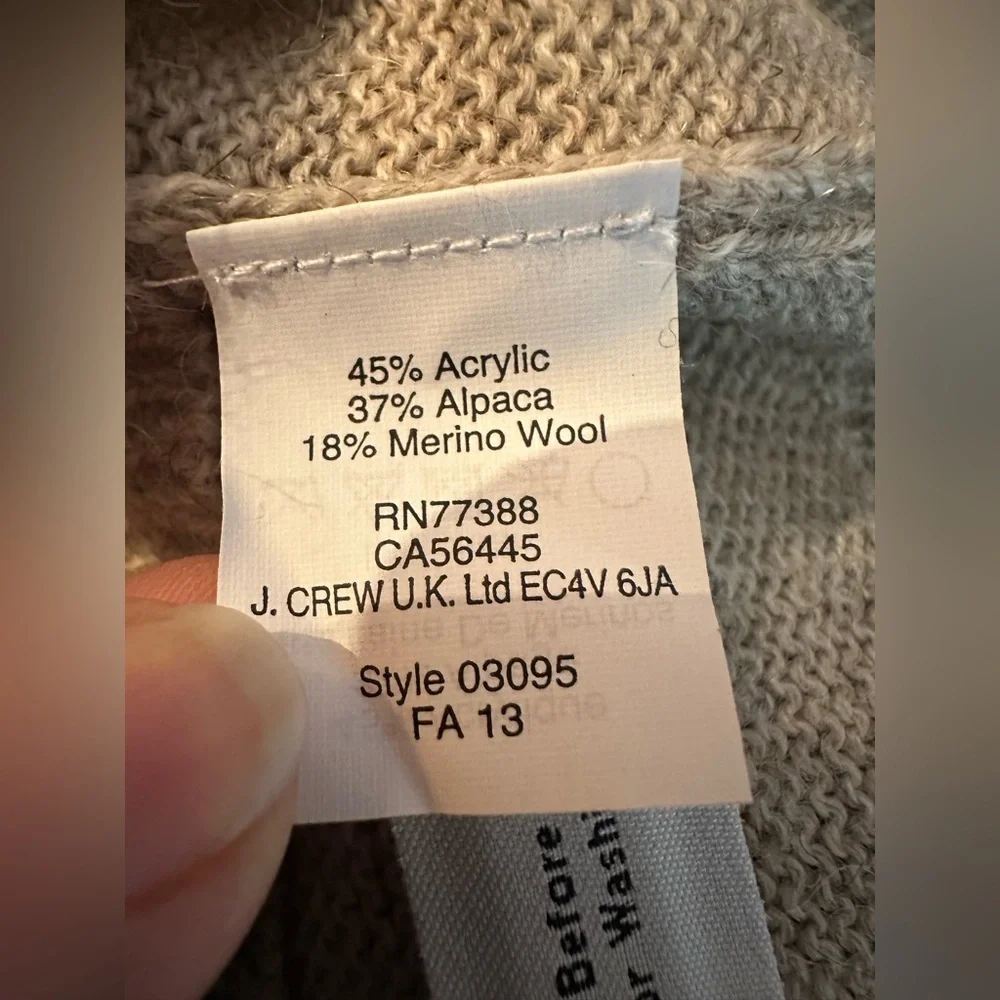 NWOT J.Crew Alpaca Merino Embellished Sweater XS | Jewel Neck Short Sleeve